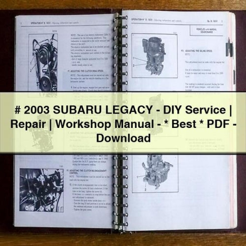 2003 SUBARU LEGACY-DIY Service | Repair | Workshop Manual-PDF-