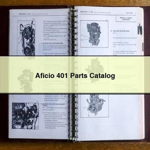 Aficio 401 Parts Catalog