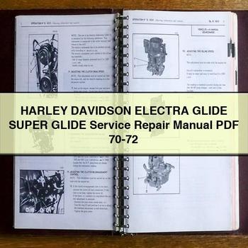 Manual de reparación y servicio de la HARLEY DAVIDSON ELECTRA GLIDE Super GLIDE 70-72