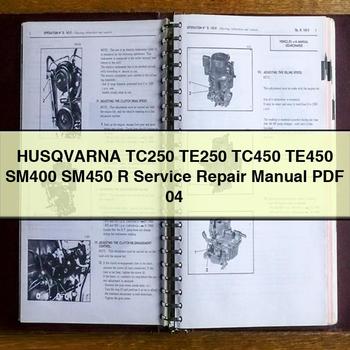 HUSQVARNA TC250 TE250 TC450 TE450 SM400 SM450 R Service Repair Manual 04