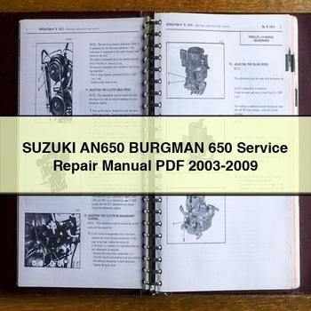 Suzuki AN650 BURGMAN 650 Service Repair Manual 2003-2009