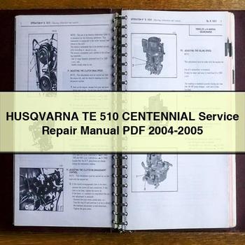 HUSQVARNA TE 510 CENTENNIAL Service Repair Manual 2004-2005