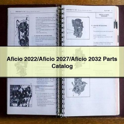 Aficio 2022/Aficio 2027/Aficio 2032 Parts Catalog