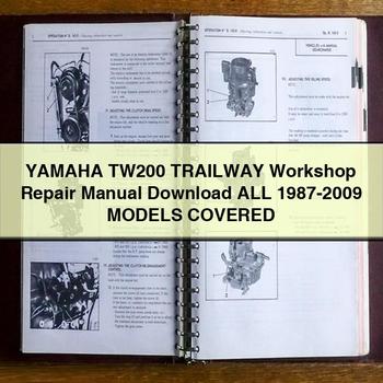 Yamaha TW200 TRAILWAY Workshop Repair Manual  All 1987-2009 ModelS COVERED