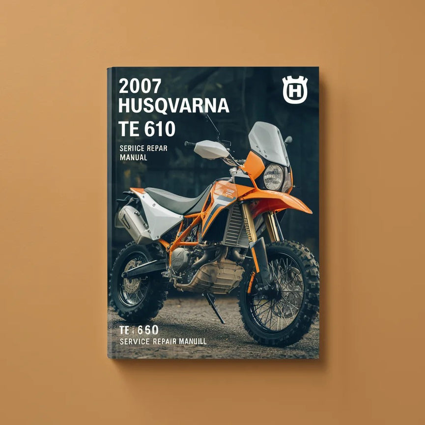 Manual de servicio de la HUSQVARNA TE 610 SM 610 2007