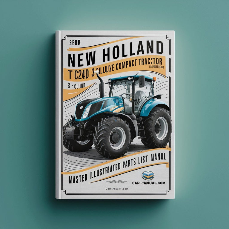 NEW Holland TC24D 3 CYLINDER DELUXE Compact Tractor MASTER ILLUSTRATED Parts List Manual BOOK PDF Download