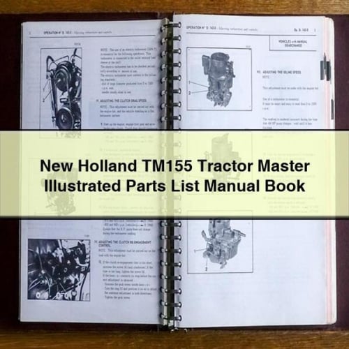 NEW Holland TM155 Tractor MASTER ILLUSTRATED Parts List Manual BOOK PDF Download