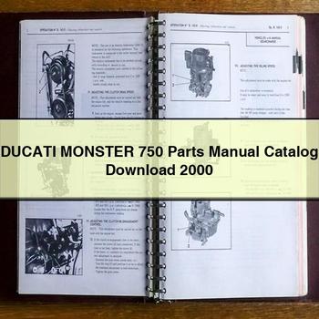 DUCATI MONSTER 750 Parts Manual Catalog  2000