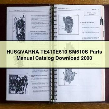 Catálogo de manuales de piezas HUSQVARNA TE410E610 SM610S 2000