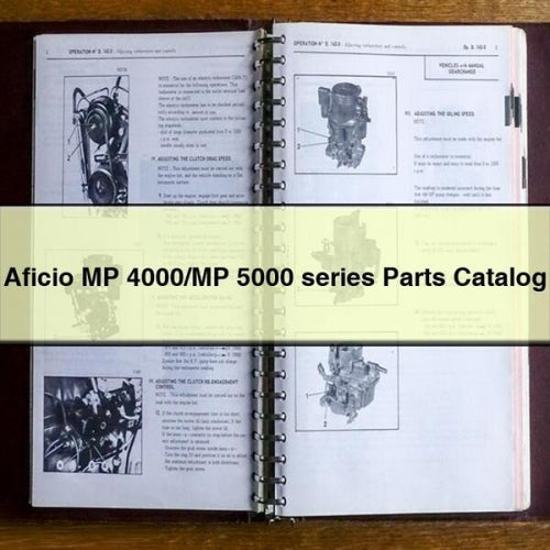 Catalogue de pièces détachées pour les séries Aficio MP 4000/MP 5000