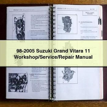 98-2005 Suzuki Grand Vitara 11 Workshop/Service/Repair Manual