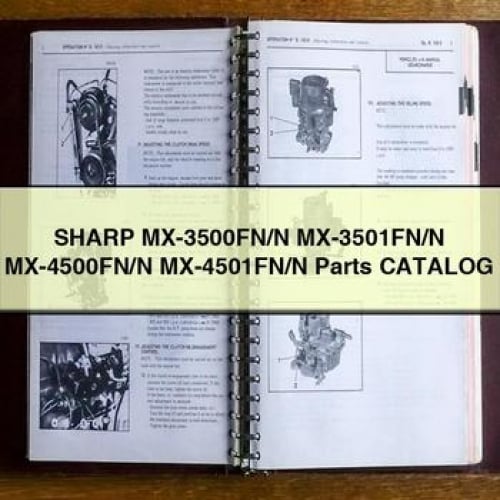 SHARP MX-3500FN/N MX-3501FN/N MX-4500FN/N MX-4501FN/N Parts Catalog