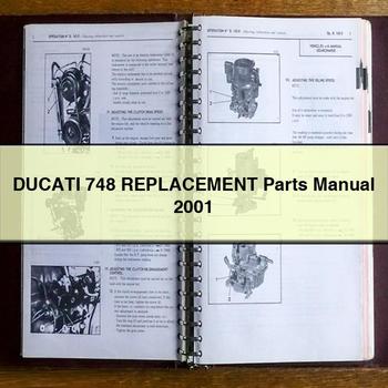 Manual de piezas de recambio de la DUCATI 748 2001