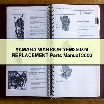 Manuel des pièces de rechange Yamaha WARRIOR YFM350XM 2000