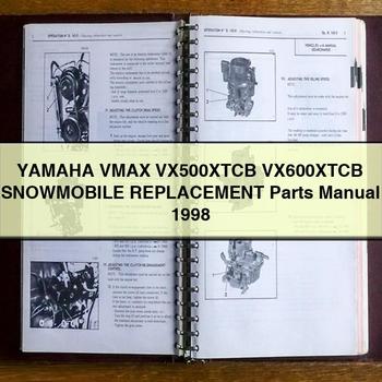 Yamaha VMAX VX500XTCB VX600XTCB Snowmobile Replacement Parts Manual 1998