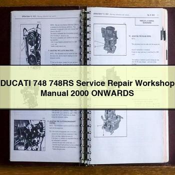 DUCATI 748 748RS Service Repair Workshop Manual 2000 ONWARDS