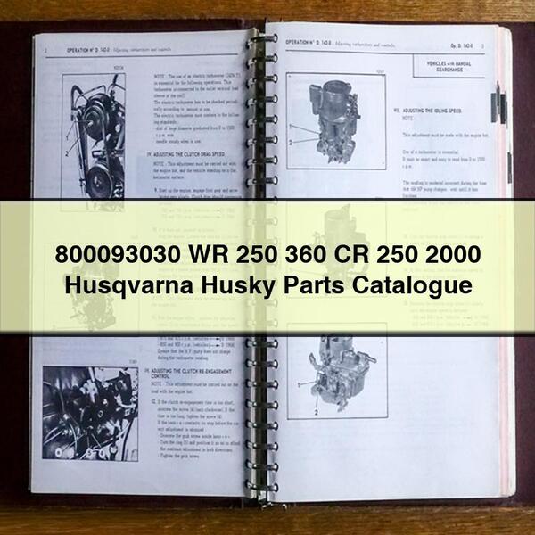 800093030 WR 250 360 CR 250 2000 Husqvarna Husky Parts Catalogue