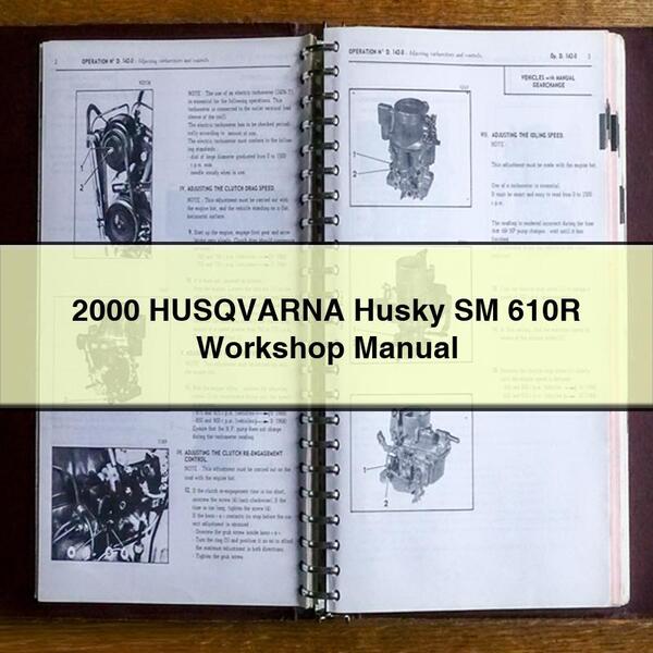 2000 HUSQVARNA Husky SM 610R Workshop Manual