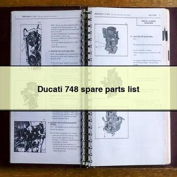 Lista de repuestos de Ducati 748