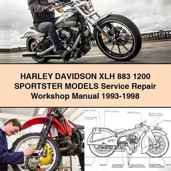 HARLEY DAVIDSON XLH 883 1200 SPORTSTER ModelS Service Repair Workshop Manual 1993-1998