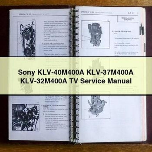 Sony KLV-40M400A KLV-37M400A KLV-32M400A TV Service Manual PDF Download