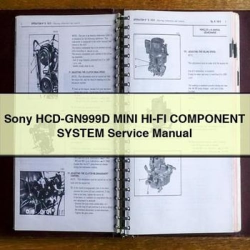 Sony HCD-GN999D MINI HI-FI Component System Service Manual PDF Download