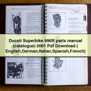 Ducati Superbike 996R parts Manual (catalogue) 2001 Pdf  ( English German Italian Spanish French)