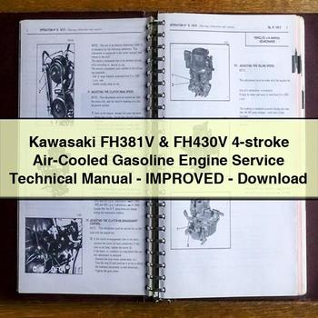 Kawasaki FH381V & FH430V 4-stroke Air-Cooled Gasoline Engine Service Technical Manual-Improved-PDF