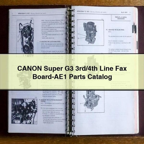 CANON Super G3 3rd/4th Line Fax Board-AE1 Parts Catalog