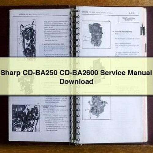 Sharp CD-BA250 CD-BA2600 Service Manual Download PDF