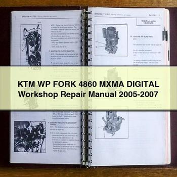 KTM WP Fork 4860 MXMA Digital Workshop Repair Manual 2005-2007