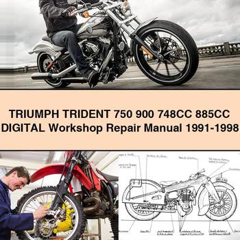 TRIUMPH TRIDENT 750 900 748CC 885CC Digital Workshop Repair Manual 1991-1998