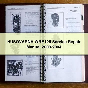 Manuel de réparation et d'entretien HUSQVARNA WRE125 2000-2004