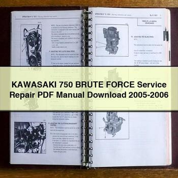 Manuel de réparation et d'entretien KAWASAKI 750 BRUTE FORCE 2005-2006