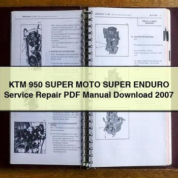 KTM 950 Super MOTO Super ENDURO Service Repair Manual  2007