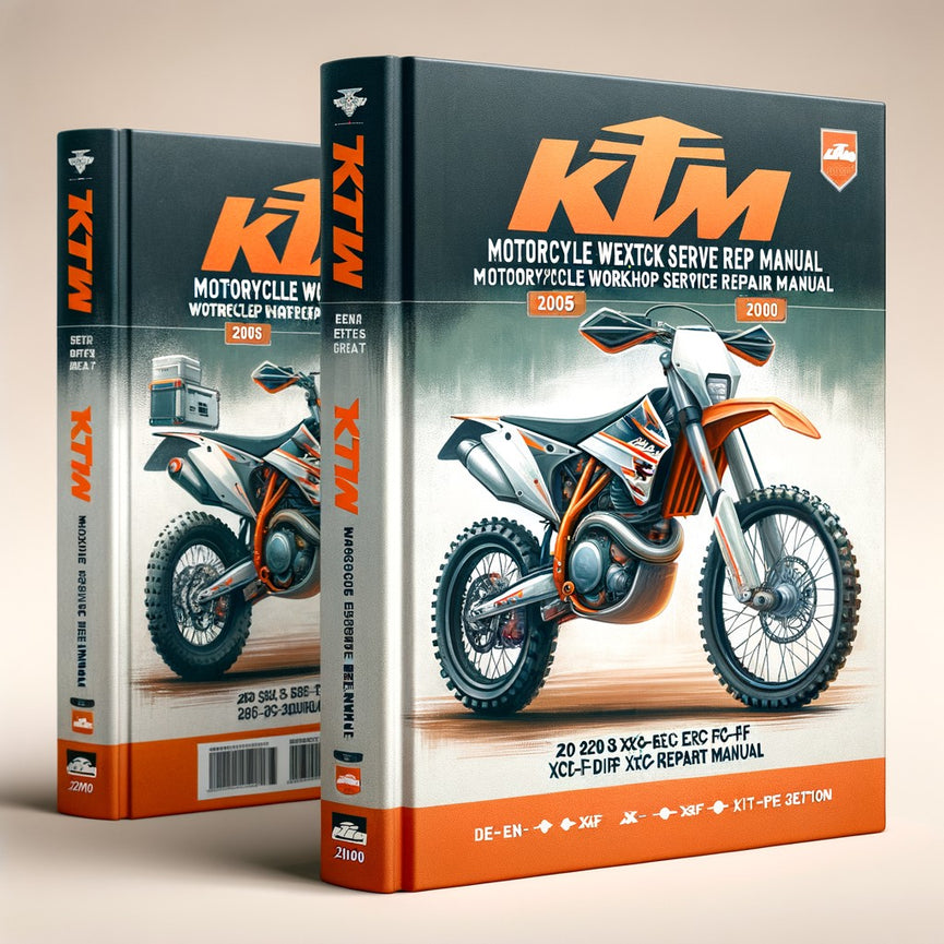 KTM 250 SX-F EXC-F EXC-F SIX DAYS XCF-W XC-F SXS-F Motorcycle Workshop Service Repair Manual 2005-2008 (De-En-Fr-It-Es)