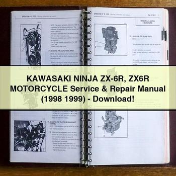 Manuel de réparation et d'entretien de la moto KAWASAKI NINJA ZX-6R ZX6R (1998 1999) -