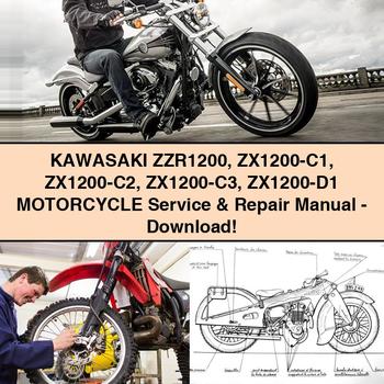 KAWASAKI ZZR1200 ZX1200-C1 ZX1200-C2 ZX1200-C3 ZX1200-D1 Motorcycle Service & Repair Manual-PDF