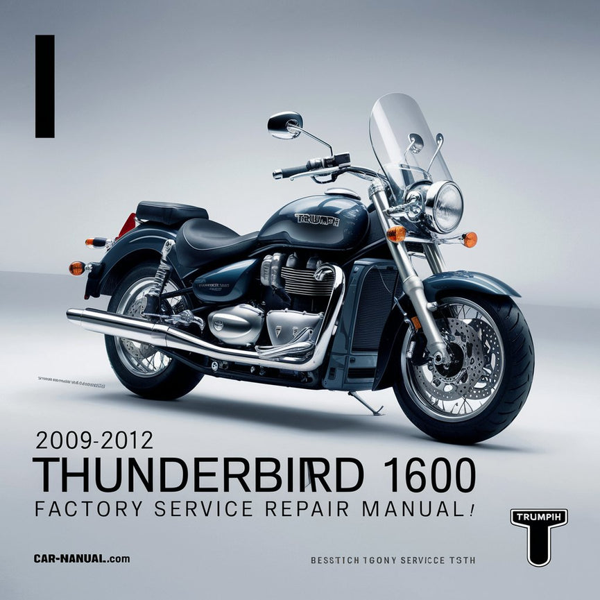 Manual de reparación y servicio de fábrica de Triumph Thunderbird 1600 2009-2012 2010 2011