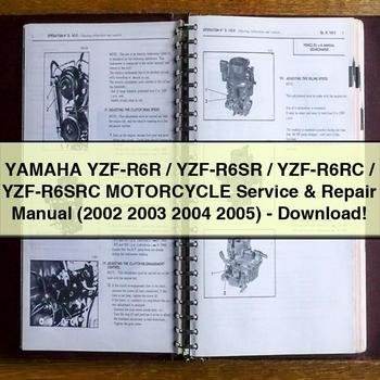 Yamaha YZF-R6R/YZF-R6SR/YZF-R6RC/YZF-R6SRC Motorcycle Service & Repair Manual (2002 2003 2004 2005)-PDF