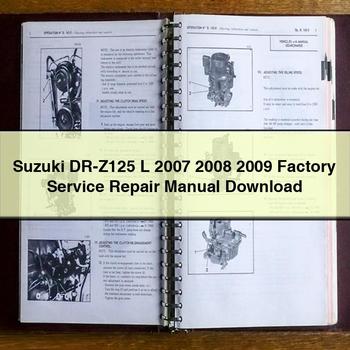 Suzuki DR-Z125 L 2007 2008 2009 Factory Service Repair Manual