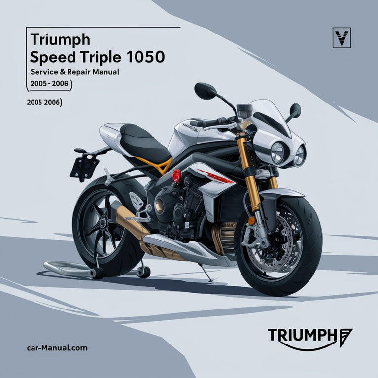 Manual de servicio y reparación de la TRIUMPH SPEED TRIPLE 1050 (2005-2006) -