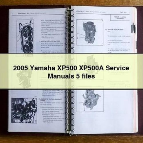 Manuels de réparation et d'entretien Yamaha XP500 XP500A 2005 5 fichiers