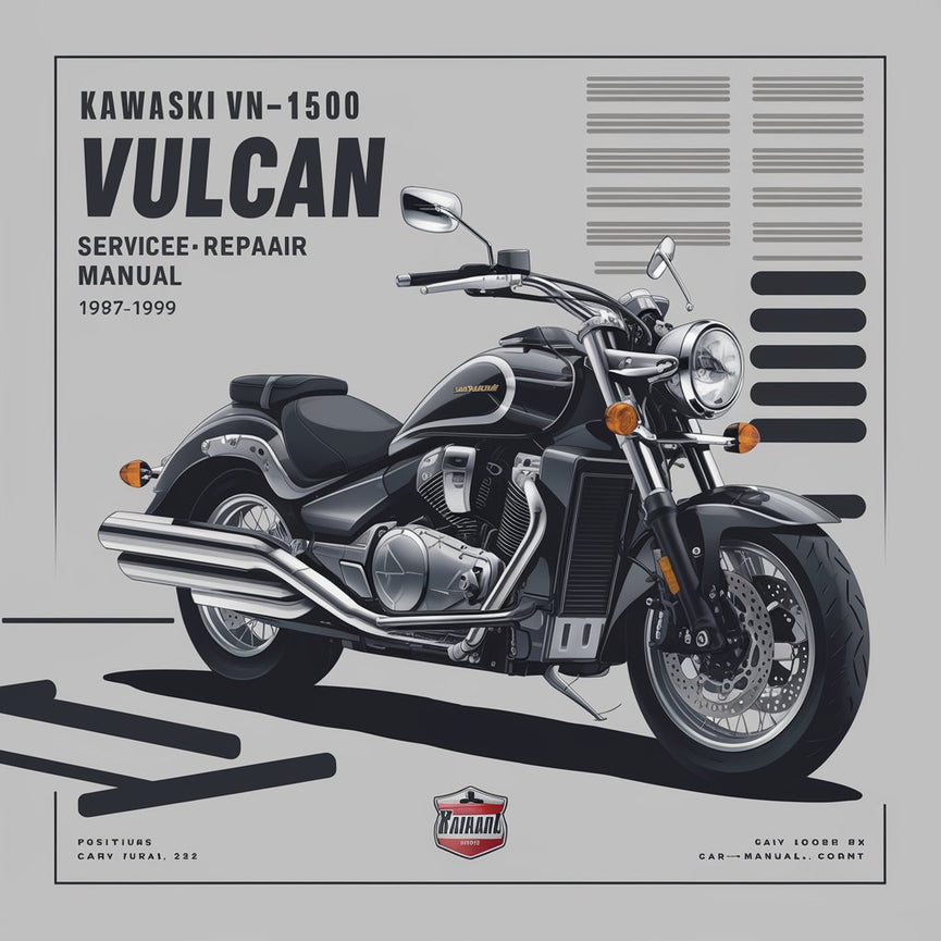 Kawaski VN1500 Vulcano Manual de servicio 1987-1999