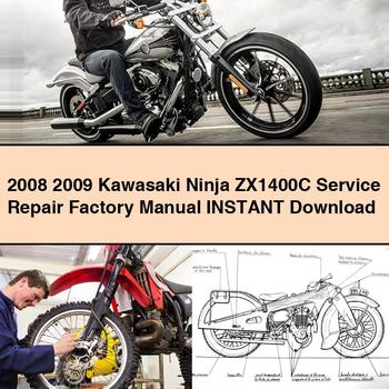 Manual de servicio y reparación de fábrica de Kawasaki Ninja ZX1400C 2008 2009