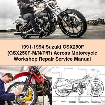 1991-1994 Suzuki GSX250F (GSX250F-M/N/P/R) Across Motorcycle Workshop Repair Service Manual