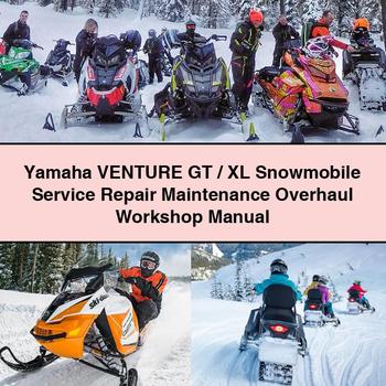 Manual de taller de mantenimiento, reparación y revisión de motos de nieve Yamaha Venture GT/XL