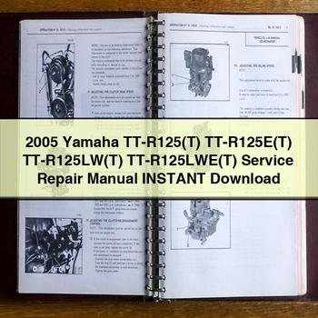 2005 Yamaha TT-R125(T) TT-R125E(T) TT-R125LW(T) TT-R125LWE(T) Service Repair Manual