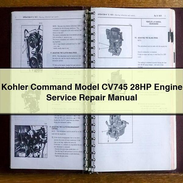 Kohler Command Model CV745 28HP Engine Service Repair Manual