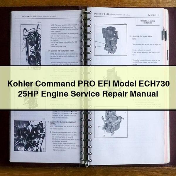 Kohler Command PRO EFI Model ECH730 25HP Engine Service Repair Manual